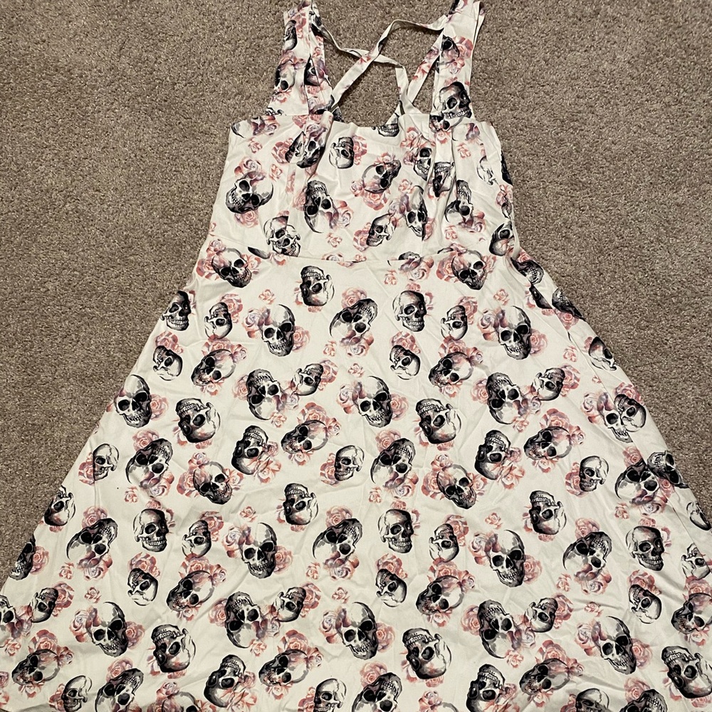 Torrid 14 - Skelaton Skater Sundress - Goth Halloween
